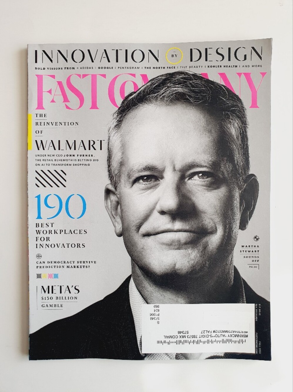 Fast Company Magazine Fall, 2026 - Innovation by Design; Reinvention of Walmart